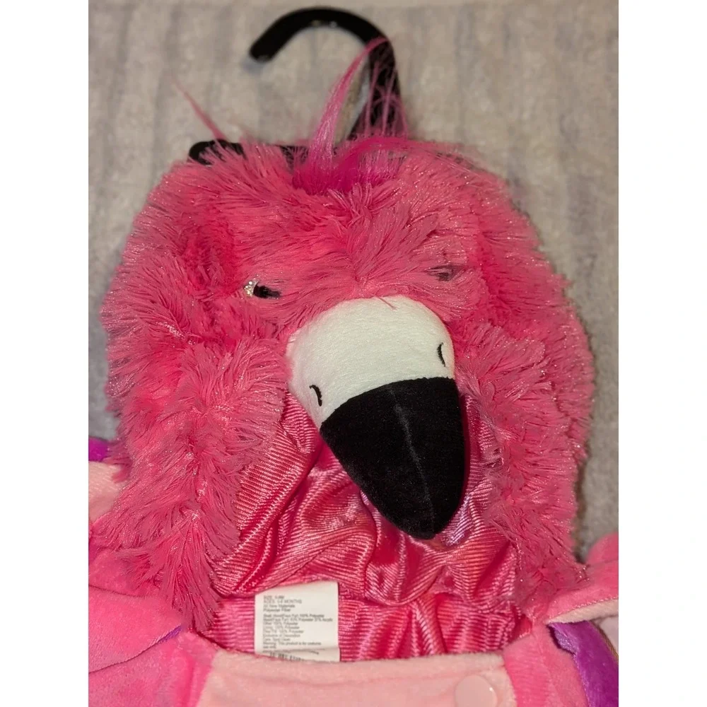 Infant Flamingo Costume with Hood 0-6 Months Halloween‎ Dress Up NEW